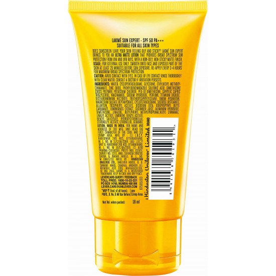 LAKMÉ Cream Sun Expert SPF 50, 18ml