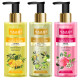 Vaadi Herbals Luxurious Handwash - 250 ml (Pack of 3, Lemon and Eucalyptus with Olive and Green Apple and Rose and Jasmine)