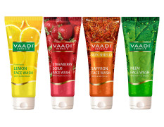 Vaadi Herbals Assorted Herbal Face Wash, 60ml (Pack of 4)
