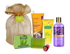 VAADI HERBALS All Purpose Complete Skin Care Travel Kit, Lavender, 6 Count