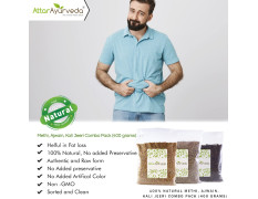 ATTAR AYURVEDA Methi, Ajwain, Kali Jeeri Seeds Combo Pack(400 Grams)