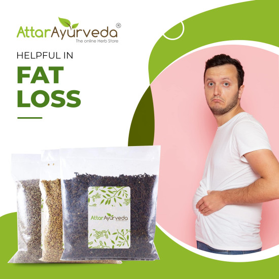 ATTAR AYURVEDA Methi, Ajwain, Kali Jeeri Seeds Combo Pack(400 Grams)