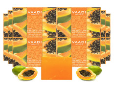Vaadi Herbals Fresh Papaya Soap, 75g (Pack of 12)