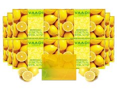 Vaadi Herbals Refreshing Lemon and Basil Soap, 75g (Pack of 12)