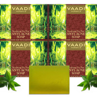 Vaadi Herbals Becalming Tea Tree Soap Anti Acne Therapy, 75g (Pack of 12)