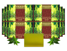 Vaadi Herbals Becalming Tea Tree Soap Anti Acne Therapy, 75g (Pack of 12)