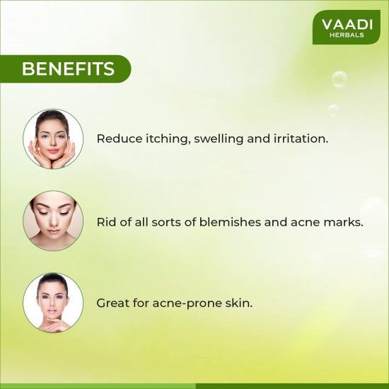 Vaadi Herbals Becalming Tea Tree Soap Anti Acne Therapy, 75g (Pack of 12)