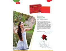 Vaadi Herbals Enchanting Rose Soap with Mulberry Extract, 75g (Pack of 12)