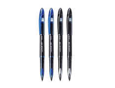 uni-ball Air UBA188M 0.5 mm Roller Ball Pens, Blue & Black Ink, Pack of 4