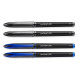 uni-ball Air UBA188M 0.5 mm Roller Ball Pens, Blue & Black Ink, Pack of 4