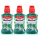 Colgate MaxFresh Plax Antibacterial Mouthwash, 750ml (Pack of 3 x 250ml), Fresh Mint, 24/7 Fresh Breath, 10X longer cooling