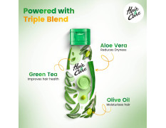 Hair & Care Triple Blend Damage Repair Non-Sticky Hair Oil with Aloe Vera, Olive Oil & Green Tea, 300 ml + 100 ml