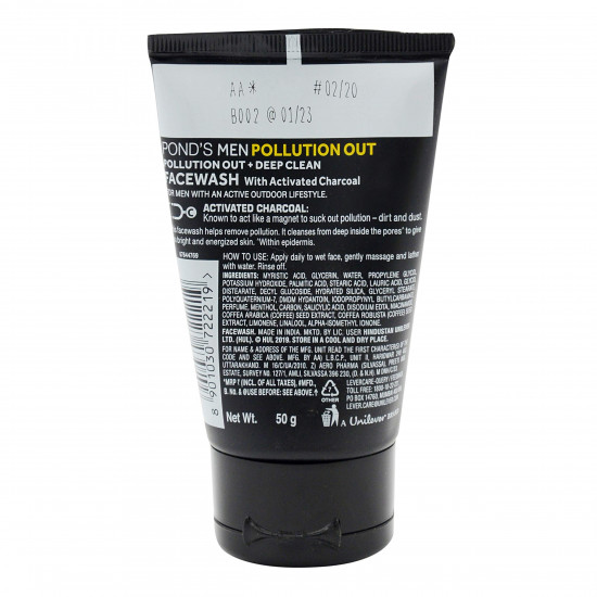 Pond's Men's Polution Out Face Wash, 50g