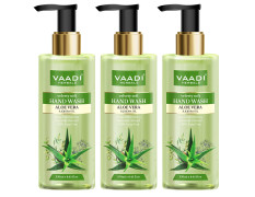 Vaadi Herbals Velvety Soft Aloe Vera and Jojoba Oil Hand Wash - 250 ml (Pack of 3)
