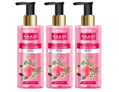 Vaadi Herbals Hydrating Rose and Jasmine Hand Wash - 250 ml (Pack of 3)