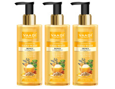 Vaadi Herbals Deep Moisturizing Honey and Sandal Hand Wash - 250 ml (Pack of 3)