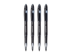 uni-ball Air UBA188M 0.5 mm Roller Ball Pens, Black Ink, Pack of 4