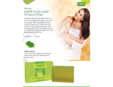 Vaadi Herbals Alluring Neem Tulsi Soap, 75g (Pack of 12)