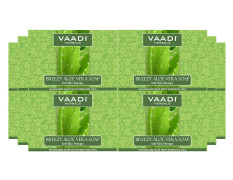Vaadi Herbals Breezy Aloe Vera Soap, 75g (Pack of 12)