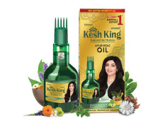 Kesh King Ayurvedic Anti Hairfall Hair Oil|Hair Growth Oil| Reduces Hairfall |21 Natural Ingredients | Grows New Hair With Bhringraja, Amla And Brahmi - 300 Ml, 0.3 Kilograms