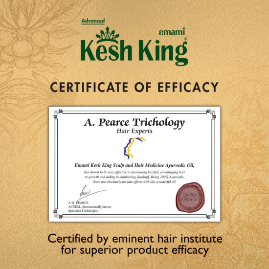 Kesh King Ayurvedic Anti Hairfall Hair Oil|Hair Growth Oil| Reduces Hairfall |21 Natural Ingredients | Grows New Hair With Bhringraja, Amla And Brahmi - 300 Ml, 0.3 Kilograms
