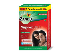Zandu Vigorex Gold Ayurvedic Daily Energizer - Pack of 20 Capsules