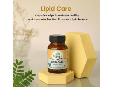 A TATA Product - Organic India Lipid Care - 60 Veg Capsules (Pack of 2) , Helps In Normal Cholesterol Levels & Lipid Levels, Lower Heart Rate & Blood Pressure, Naturally Rich In Antioxidants, GMP & NPOP Certified
