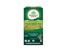 organic indiaTulsi Green Tea Ashwagandha 25 Tea Bags - Pack of 2