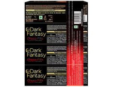 Sunfeast Dark Fantasy Choco Fills, 75g (Buy 3 Get 1 Free), Original Filled Cookies with Choco Crème