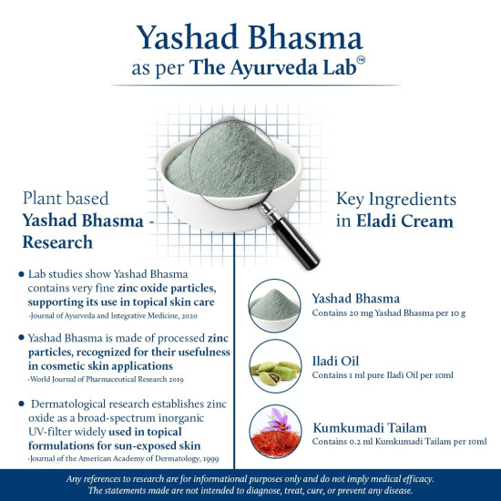 Blue Nectar Eladi Outdoor Sun Cream for Women with SPF 30 Sunscreen | Hydrating Suncream with Yashad Bhasm for Protection & Nourishment | Day Cream for Glowing Skin (19 Herbs, 50g) Blue Nectar Eladi Outdoor Sun Cream for Women with SPF 30 Sunscreen | Hydrating Suncream with Yashad Bhasm for Protection & Nourishment | Day Cream for Glowing Skin (19 Herbs, 50g)