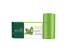 Biotique Basil & Parsley Revitalizing Bathing Bar| Ayurvedic and Organically Pure| Maintains Skin’s Natural pH |100% Botanical Extracts| Suitable for All Skin Types | 150gm 3, 225 g (3 x 75 g)