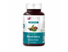 Bliss Welness Blood Detox | Curcumin Beetroot Manjistha Neem Extract | Blood Purifier Acne & Pimple Control Radiant Skin Anti Bacterial Ayurvedic Herbal Supplement - 60 Vegetarian Tablets