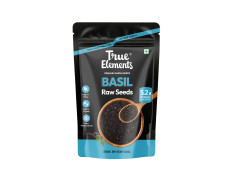 True Elements Basil Seeds 500g - Sabja Seeds | Reduce Body Heat | Tukmaria Seeds for Weight Management | High in Fibre & Omega 3