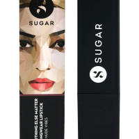 SUGAR Cosmetics Nothing Else Matter Longwear Lipstick for Women | Lasts Up To 8+ Hours| Enriched with Vitamin E | 100% Vegan | 3.2gm - 04 Nude Vibes