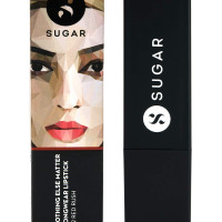 SUGAR Cosmetics Nothing Else Matter Longwear Lipstick for Women | Lasts Up To 8+ Hours| Enriched with Vitamin E | 100% Vegan | 3.2gm - 02 Red Rush