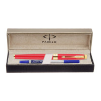 Parker Aster Matte Red |Gold Trim |Roller Ball Pen