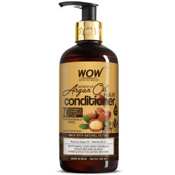 WOW Skin Science Moroccan Argan Oil Conditioner For Dry Hair/Frizz Free Hair- No Sulphates, Parabens, Silicones, Salt & Colour, 300 ml
