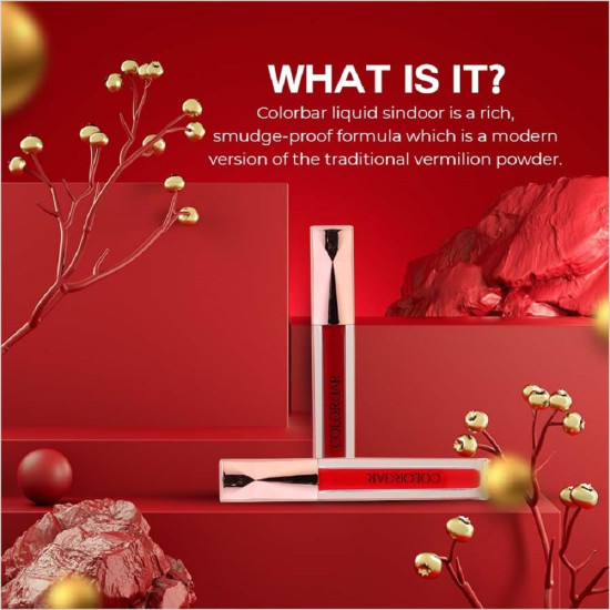 Colorbar Cosmetics Sindoor, Maroon, 3.8 ml | Smudge proof formula | Long lasting