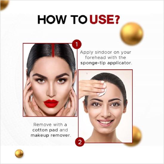 Colorbar Cosmetics Sindoor, Maroon, 3.8 ml | Smudge proof formula | Long lasting