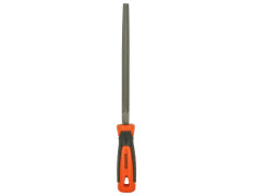 BLACK+DECKER BDHT22147 Steel 200mm 2nd Cut Triangle File (Orange)