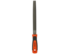 BLACK+DECKER BDHT22146 Steel 200mm 2nd Cut Half Round File (Orange)