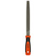 BLACK+DECKER BDHT22146 Steel 200mm 2nd Cut Half Round File (Orange)