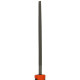 BLACK+DECKER BDHT22146 Steel 200mm 2nd Cut Half Round File (Orange)