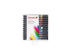 Camel Artist Fine Brush Pen Set - 12 Shades, Assorted
