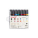 Camel Artist Fine Brush Pen Set - 12 Shades, Assorted