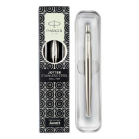 Parker Moments Jotter Steel Chrome Trim Ball Pen (Silver)