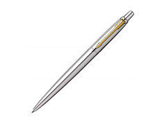 Parker Jotter Stainless Steel Gold Trim Ball Pen| Ink Color- Blue | Gift For Employees | Leading Pen For Corporate