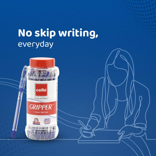 Cello Gripper Ball Pen Set - Pack of 25 (Blue) Cello Gripper Ball Pen Set - Pack of 25 (Blue)