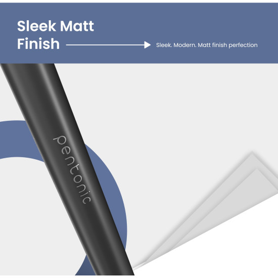 Pentonic 0.7 mm Ball Pen Blister Pack | Black Body | Blue Ink | Set of 10 Pens