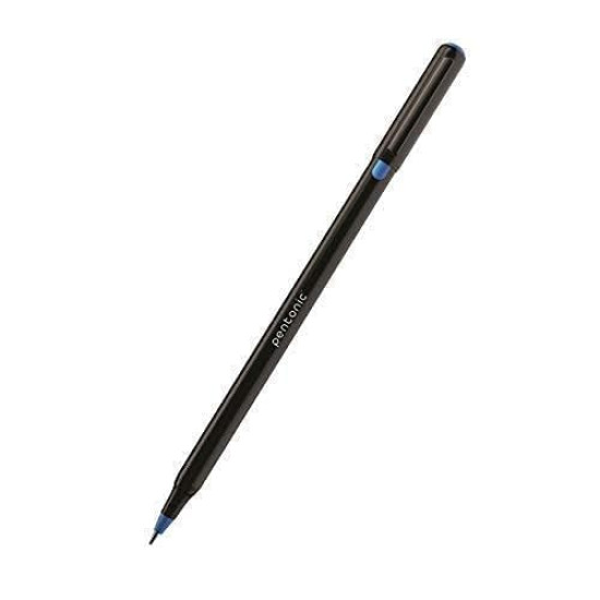 Pentonic 0.7 mm Ball Pen Blister Pack | Black Body | Blue Ink | Set of 10 Pens
